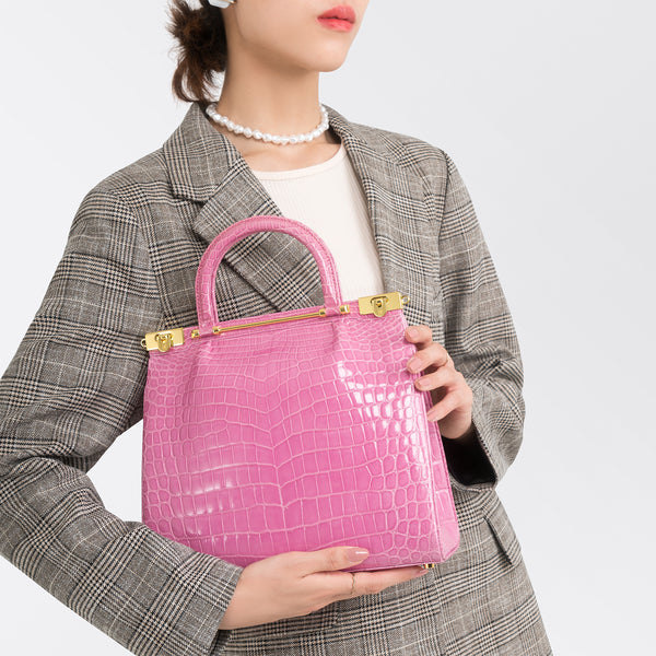 Sold at Auction: Kwanpen, Kwanpen Luxury Crocodile and Red Ostrich Tote Bags